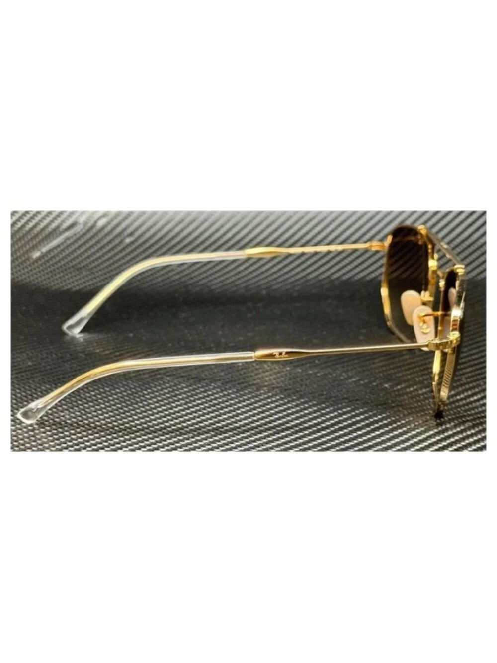 New Undisclosed Men Gold Arista Sunglasses 57-20-145